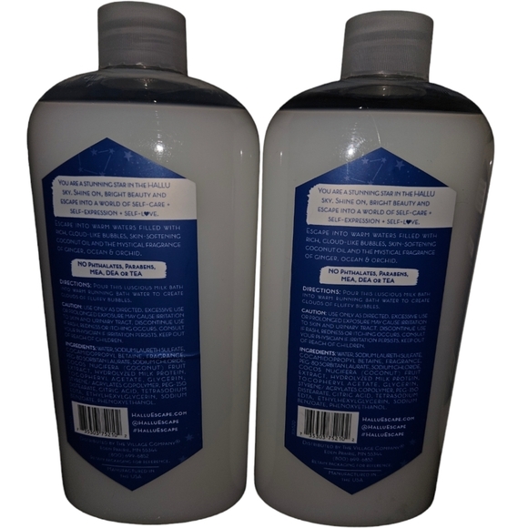 Hallu Moon Float Milk Bath Scent: Ginger, Ocean, Orchid Bundle Of 2 - Picture 2 of 3